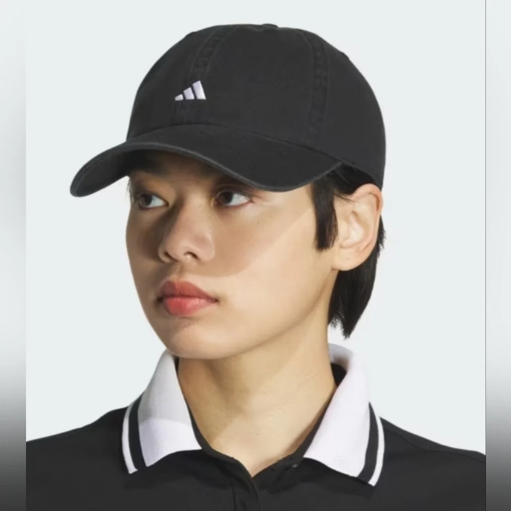 adidas Womens Areoready Black With Silver Logo Hat Areoready Drying Technology